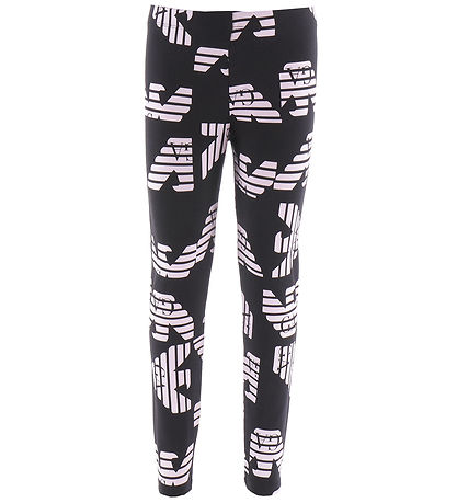 Leggings Emporio Armani - Noir/Rose av. Logos Leggings Emporio Armani - Noir/Rose av. Logos