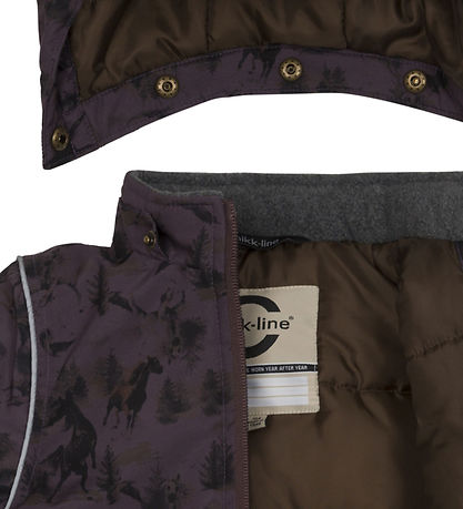 Manteau d'Hiver Mikk-Line - Recyclé - Huckleberry av. Imprimé