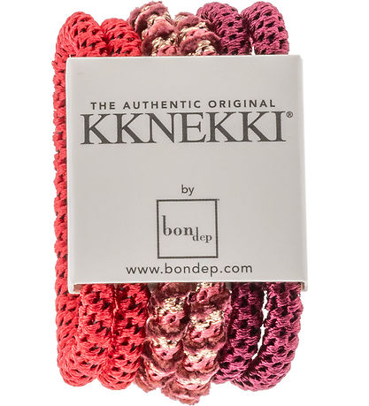 Kknekki Haargummis - Slim - 6er-Pack - Bordeaux/Rosa/Fuchsia Kknekki Haargummis - Slim - 6er-Pack - Bordeaux/Rosa/Fuchsia