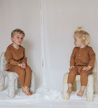 Monsieur Mini Byxor - Baggy Waffle - Brown Sucker