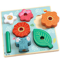 Djeco Puslespill/Stable leker - 8 Deler - Tre - Happy Djeco Puslespill/Stable leker - 8 Deler - Tre - Happy