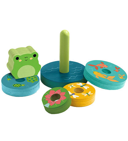 Djeco Jigsaw Puzzle/Stack toys - 8 Parts - Wood - Rainbow