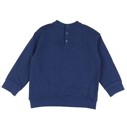 Sweat-shirt Emporio Armani - Enseigner Blue av. Logo