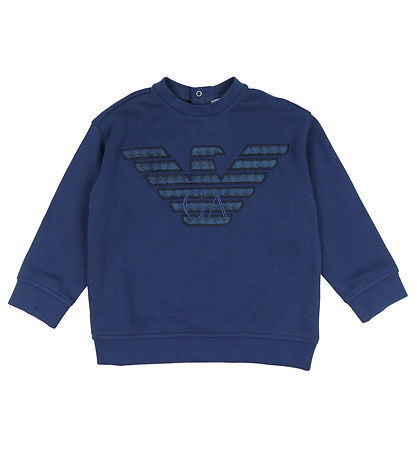 Sweat-shirt Emporio Armani - Enseigner Blue av. Logo Sweat-shirt Emporio Armani - Enseigner Blue av. Logo