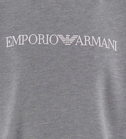 Sweat-shirt Emporio Armani - Gris Chiné av. Blanc