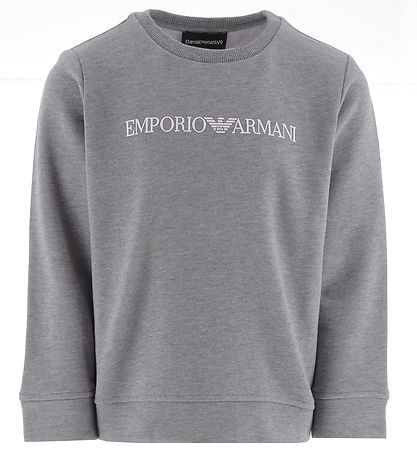 Sweat-shirt Emporio Armani - Gris Chiné av. Blanc