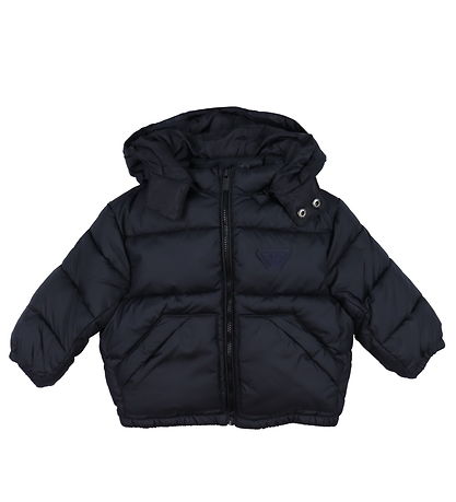 Emporio Armani Fóðraður jakki - Dökkblátt
