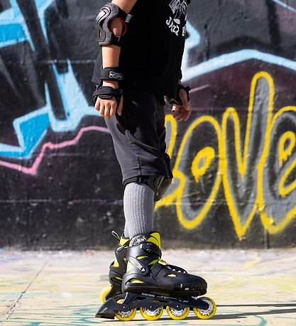 Rollerblade Rollerskates - Fury - Black/Yellow - Inline