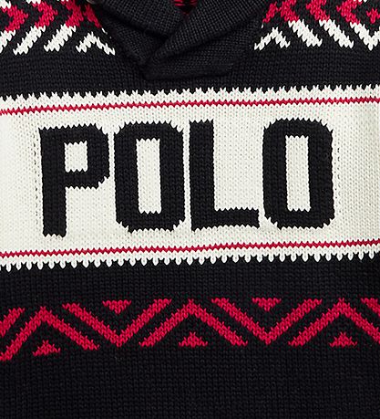 Polo Ralph Lauren Blouse - Knitted - Holiday - Black/White w. Re