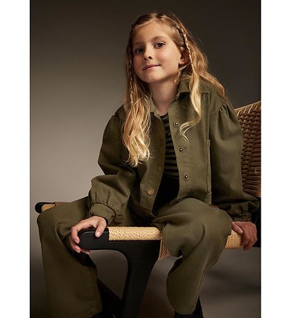 Creamie Denim Jacket - Olive Night