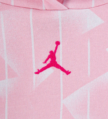 Jordan Sweat Set - Medium+ Soft Pink w. White Jordan Sweat Set - Medium+ Soft Pink w. White