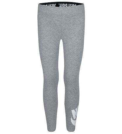 Nike Leggings - Grey Melange w. White
