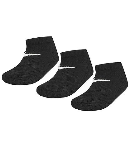 Nike Ankle Socks - Cushioned - No Show - 3-Pack - Black Nike Ankle Socks - Cushioned - No Show - 3-Pack - Black