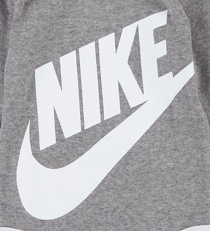 Nike Gift Box - Booties/Beanie/Bodysuit l/s - Gårmeléret/White Nike Gift Box - Booties/Beanie/Bodysuit l/s - Gårmeléret/White