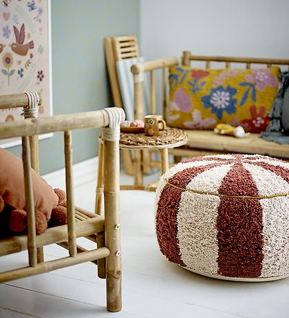 Bloomingville 미니 쿠션 의자 - 44x26cm - 샤롤린 - 브라운