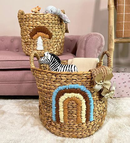 Bloomingville Mini Baskets - 2 pcs - Agnes - 32x32/26x26 cm - Ni