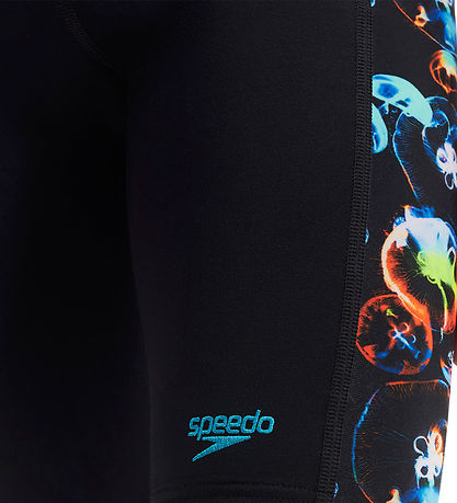 Speedo Swim Trunks - Digital Panel Jammer - Black/Orange