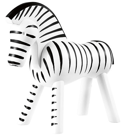 Kay Bojesen Trémynd - Zebra - 14 cm - Svart/Hvítur