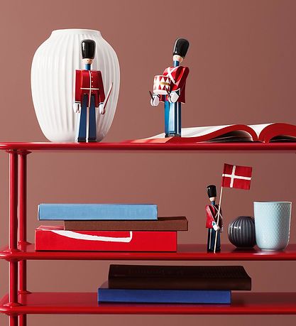 Kay Bojesen Woodfigure - Menig Med Gevær - 21 cm - Little - Red/