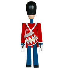Kay Bojesen Wooden figure - Drummer - 21 cm - Little - Red/Blue