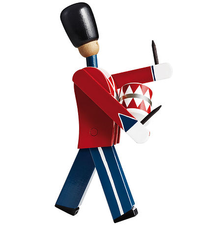 Kay Bojesen Wooden figure - Drummer - 21 cm - Little - Red/Blue Kay Bojesen Wooden figure - Drummer - 21 cm - Little - Red/Blue