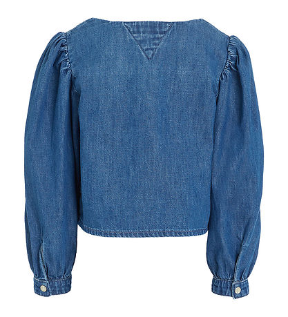 Tommy Hilfiger Shirt blouse - Square Neckline Denim - Marineblue