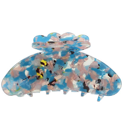 By Stær Haarspange - Asta - 10x5 cm - Türkiser Terrazzo