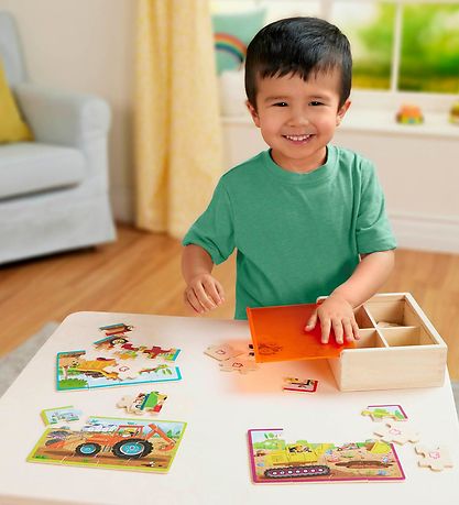 Puzzle B. toys - 4x12 - Véhicules de travail Puzzle B. toys - 4x12 - Véhicules de travail