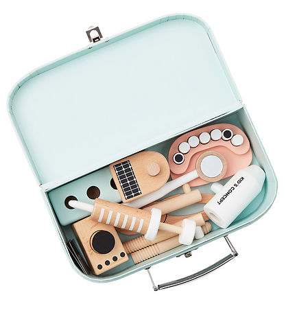 Kids Concept Wooden Toy - Dentist Set w. Cardboard Suitcase - Wo Kids Concept Wooden Toy - Dentist Set w. Cardboard Suitcase - Wo