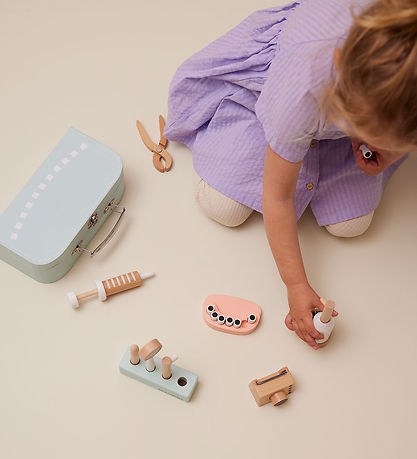 Kids Concept Holzspielzeug - Zahnarzt Set m. Koffer - Holz