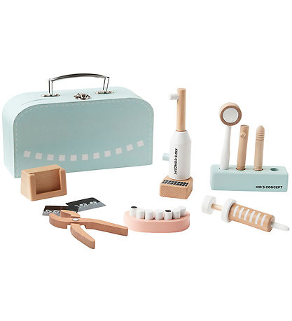 Kids Concept Holzspielzeug - Zahnarzt Set m. Koffer - Holz