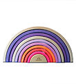 Grimms Wooden Toy - Rainbow - 10 Parts - Neon Pink Grimms Wooden Toy - Rainbow - 10 Parts - Neon Pink