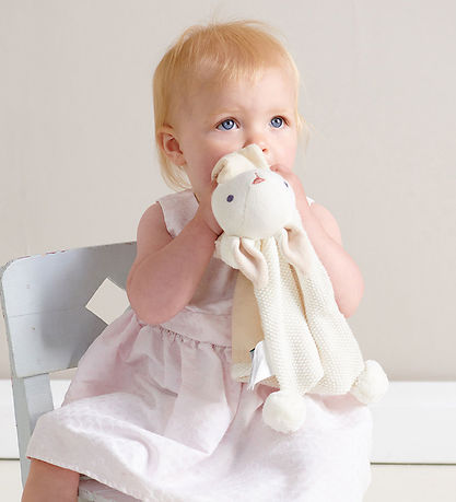 ThreadBear Comfort Blanket - 42x42 cm - White Rabbit