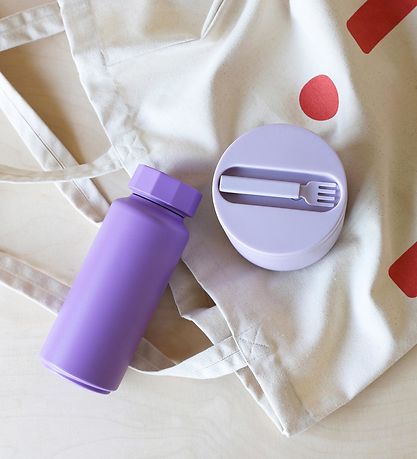 Design Letters Lunchbox w. Fork - Thermal - Large - Lavender Design Letters Lunchbox w. Fork - Thermal - Large - Lavender