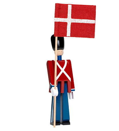 Kay Bojesen Wooden figure - Standard bearer - 14 cm - Mini - Red