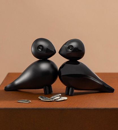 Kay Bojesen WoodToy Figurine - Turtelduer - 9 cm - Black