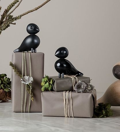 Kay Bojesen WoodToy Figurine - Turtelduer - 9 cm - Black