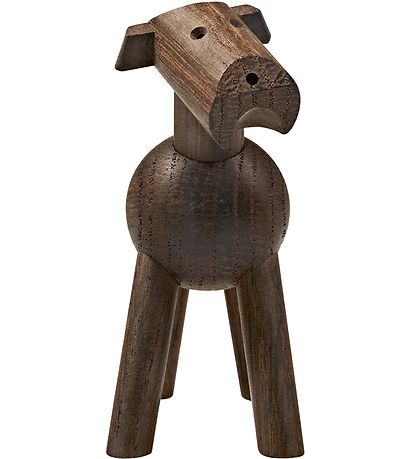 figurine en bois Kay Bojesen - Chien Tim - 8 cm - Chêne fumé