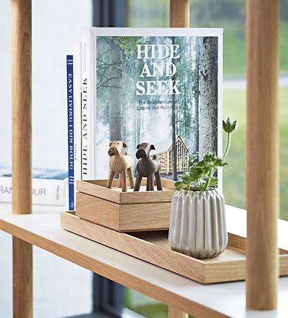 figurine en bois Kay Bojesen - Chien Tim - 8 cm - Chêne fumé