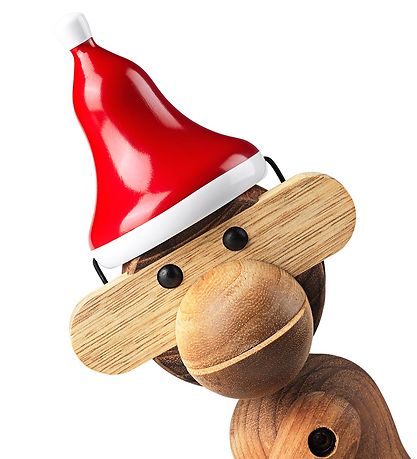 Kay Bojesen Wooden figure - Christmas Hat - 4 cm - Mini - Red/Wh