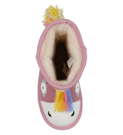 EMU Australia Teddy Boots - Magical Unicorn - Pale Pink