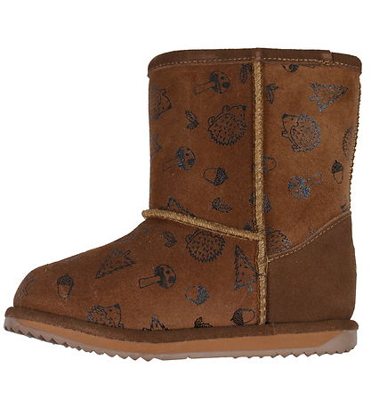 EMU Australia Teddyboots - Tex - Woodland Brumby - Oak m. Print