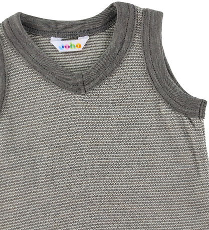 Joha Waistcoat - Wool - Grey/White
