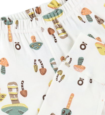 Katvig Leggings - White w. Mushrooms
