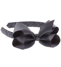 By Stær Hairband - Classic Large Bow - Anthracite