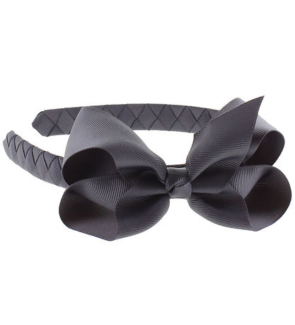By Stær Hairband - Classic Large Bow - Anthracite