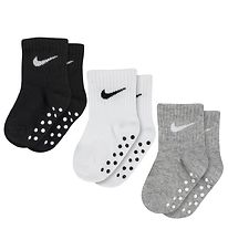 Nike Socks - 3-Pack - Black/White/Grey Melange