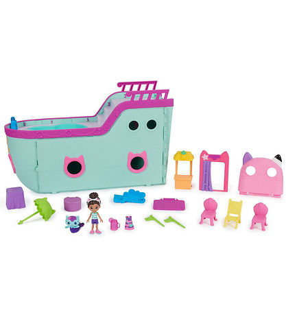 Gabby's Dollhouse Set - 18 Parts - CAT-Tastic Cruise Ship