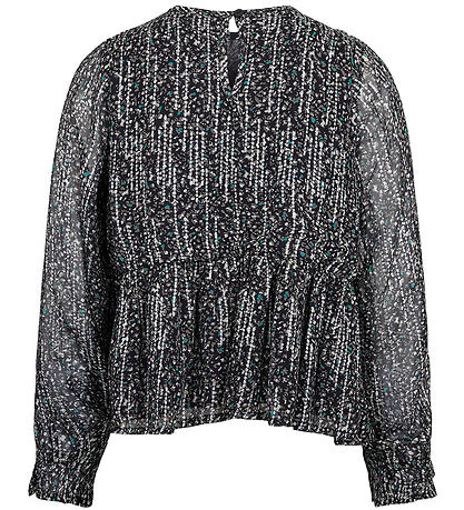 Sofie Schnoor Girls Blouse - Black w. Pattern/Glitter