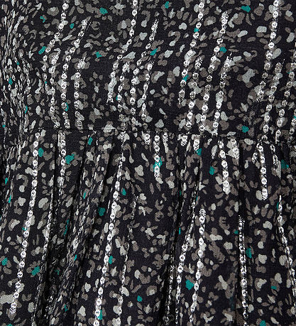 Sofie Schnoor Girls Blouse - Black w. Pattern/Glitter